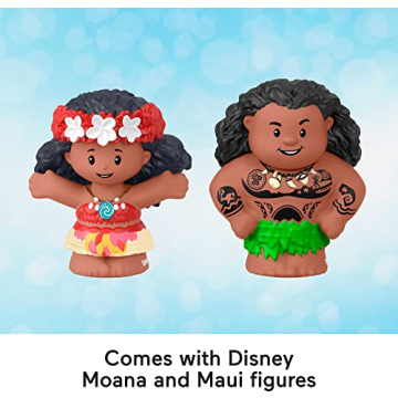 Fisher-Price Little People Moana & Maui Sailboat Toy