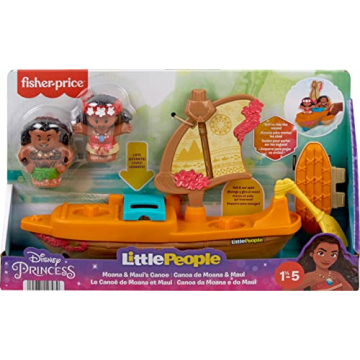 Fisher-Price Little People Moana & Maui Sailboat Toy