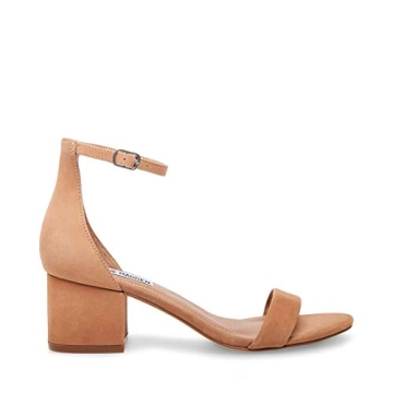Steve Madden Irenee Tan Nubuck Dress Sandal Comfortable Heels