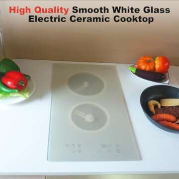 Karinear Electric Cooktop with Timer & Child Lock