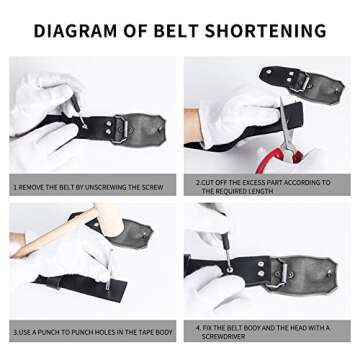 Moolecole Skull Head Leather Belt for Stylish Men