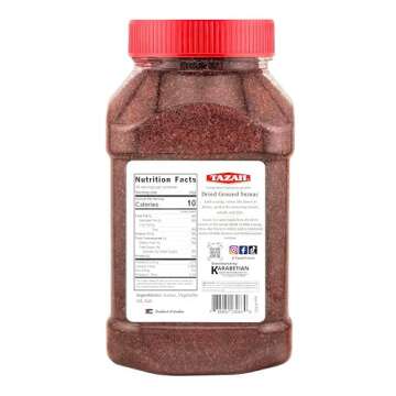 Tazah Sumac Spice - 16oz Ground Sumac Seasoning from Jordan - Essential Ingredient for Mediterranean...
