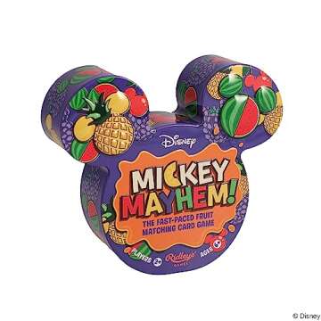 Ridley's Games: Mickey Mayhem|The Fast-Paced Fruit Matching Card Game|Great for Family Game Night|2+ Players, Ages 6+, 10-Minute Playtime