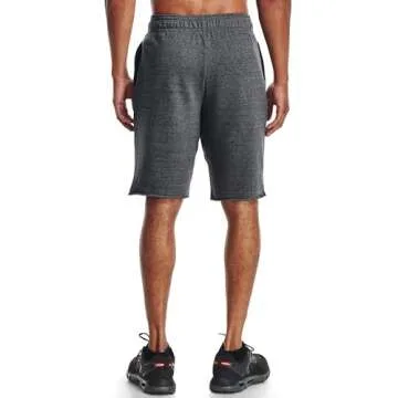 Under Armour mens Rival Terry Shorts , Pitch Gray Full Heather (012)/Onyx White , XX-Large