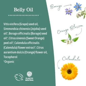 Earth Mama Belly Oil for Stretch Marks and Hydration