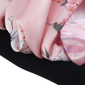 Satin Silk Bonnet Sleep Cap - Printing Soft Extra Large Wide Band S Women Night Hat For Long Curly Natural Hair Cap Salon Silk Scarf Chemo Patient Slouch Slouchy, Christmas Santa Day Gifts For Women