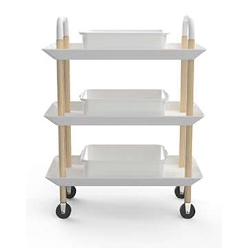 5-Pack Commercial Bus Tubs Box/Tote Box, White Plastic Storage Bin with Handles/Wash Basin Tub (8 Liter)