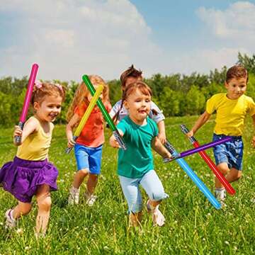 Smilixin 13 Pieces Inflatable Light Saber Party Swords