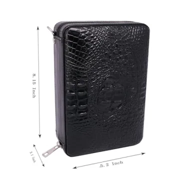 TOIKA Elegant Cigar Humidor with Cutter and Lighter Set