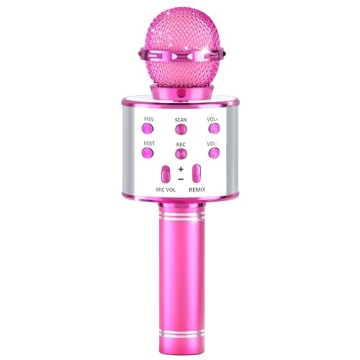 IJO Bluetooth Karaoke Microphone for Kids 3-10