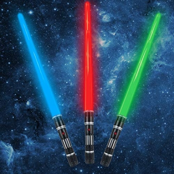 Light Up 3 Pack Swords with FX Sound for Kids Fun