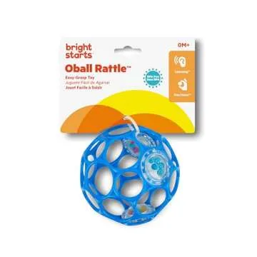 Bright Starts Oball Easy-Grasp Rattle for Infants