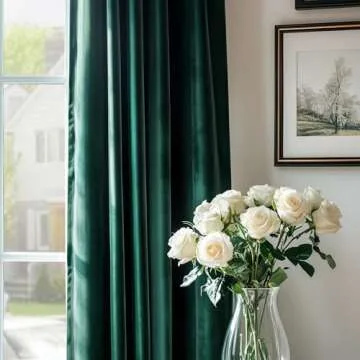 jinchan Velvet Blackout Curtains for Elegant Room Darkening
