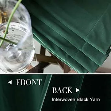 jinchan Velvet Blackout Curtains for Elegant Room Darkening