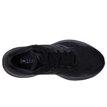 Saucony Women's Ride 16 Sneaker, Triple Black, 9