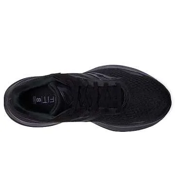 Saucony Women's Ride 16 Sneaker, Triple Black, 9