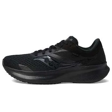 Saucony Women's Ride 16 Sneaker, Triple Black, 9