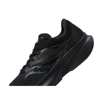 Saucony Women's Ride 16 Sneaker, Triple Black, 9