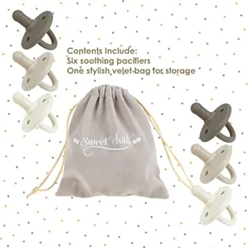 Sweet Child Pacifiers Set of 6 for Newborns 0-18 Months