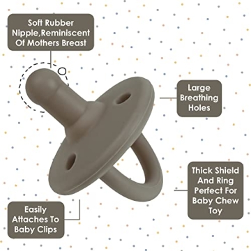 Sweet Child Pacifiers Set of 6 for Newborns 0-18 Months