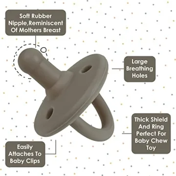 Sweet Child Pacifiers Set of 6 for Newborns 0-18 Months