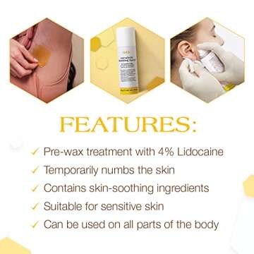 GiGi Anesthetic Numbing Spray for Sensitive Skin - Lidocaine-Based Gel, 1.5 oz