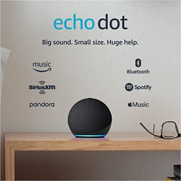 Echo Dot 4th Gen Smart Speaker with Alexa in Charcoal