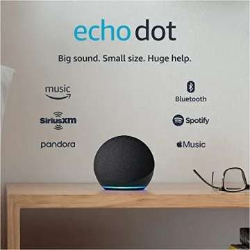 Echo Dot 4th Gen Smart Speaker with Alexa in Charcoal