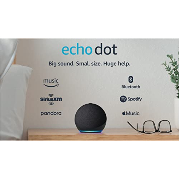 Echo Dot 4th Gen Smart Speaker with Alexa in Charcoal