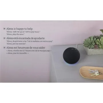 Echo Dot 4th Gen Smart Speaker with Alexa in Charcoal