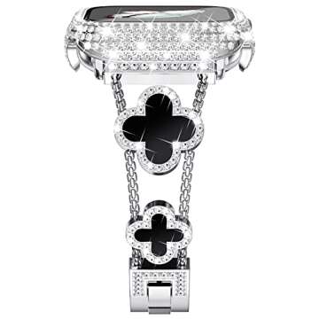 Surace Compatible with Apple Watch Bands 40mm for Women, Jewelry Diamond Rhinestone Stainless Steel ...