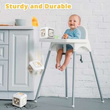 bessome Busy Activity Cube for Fine Motor Skill Learning|Montessori Toys for 1 Year Old Boy Girl|Sensory Toys for Toddler 1-3|Travel Baby Toy for 12-18 Months|First Birthday Gift for 1 Year Old