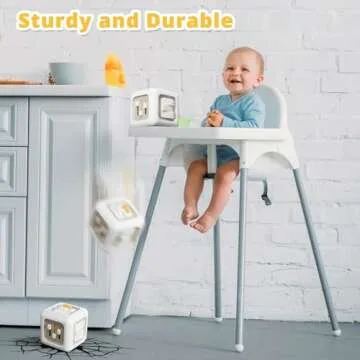 bessome Busy Activity Cube for Fine Motor Skill Learning|Montessori Toys for 1 Year Old Boy Girl|Sensory Toys for Toddler 1-3|Travel Baby Toy for 12-18 Months|First Birthday Gift for 1 Year Old