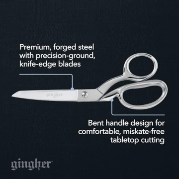 Gingher 8" Stainless Steel Dressmaker Shears with Sheath