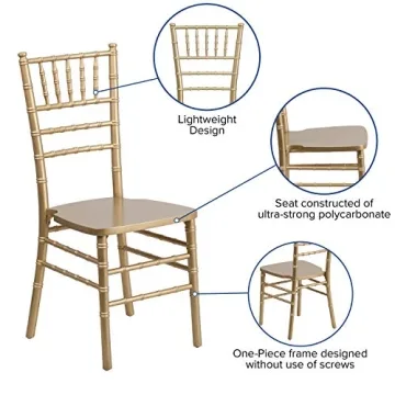 Hercules Chiavari Chair - Elegant Gold Event Seating