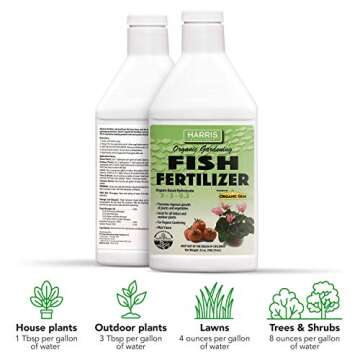 HARRIS Organic Fish Fertilizer for Vibrant Plant Growth