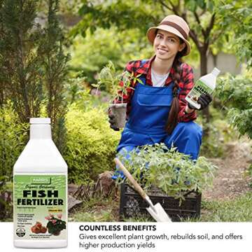 HARRIS Organic Fish Fertilizer for Vibrant Plant Growth