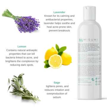 Misumi Acne Body Wash 120ml - Powerful Body & Back Acne Solution