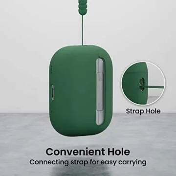 ORNARTO Compatible with AirPods Pro 2 Case 2022, Full Protective Hybrid Silicone for AirPods Pro 2nd Generation Case, Front LED Visible Skin Cover-Clover Green