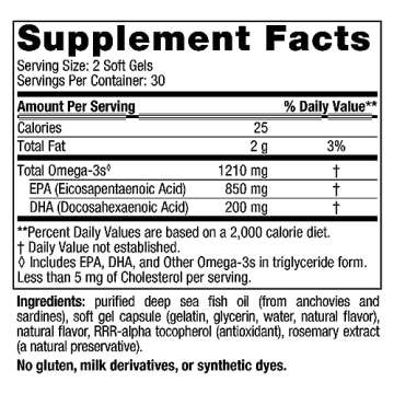 Nordic Naturals EPA, Lemon - 60 Soft Gels - 1210 mg Omega-3 - High-Intensity EPA Formula for Positiv...