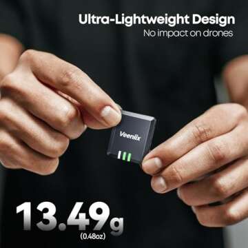 FAA Compliant Remote ID Module for Drone, 300Mins Battery Time, 13.49g Light Weight RID Module for FPV Drone, RC Aircraft and Quadcopters, Airplane GPS Tracker, Spare Parts for Drones