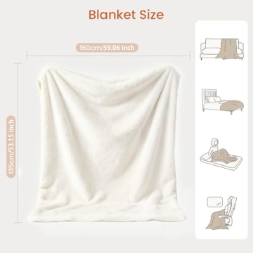 Heated Throw Blanket Electric Blanket Ultra Cozy with 4 Heat Levels & Auto-Off