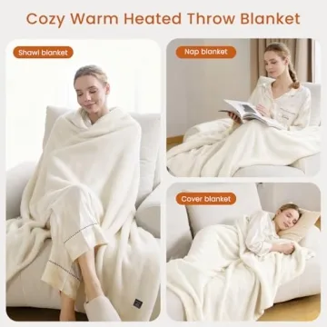Electric Heated Blanket Cozy Soft with Dual Controls