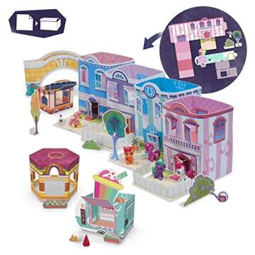 My Little Pony Mini World Magic Epic Crystal Brighthouse Toy, Buildable Playset with 5 Collectible Figures, for Kids Ages 5 and Up