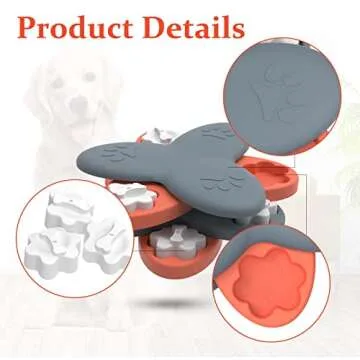 Onfsevy Dog Enrichment Toys With Bone Shape Covers, 9 Durable Dog Treat Puzzle Toys for IQ Training & Brain stimulatinh