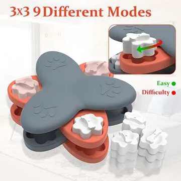 Onfsevy Dog Enrichment Toys With Bone Shape Covers, 9 Durable Dog Treat Puzzle Toys for IQ Training & Brain stimulatinh