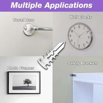 TOGGLER SnapSkru Self-Drilling Drywall Anchors Pack of 20