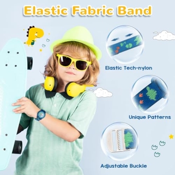 Kids Watch with Elastic Strap - Fun Learning Timepiece