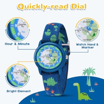 Kids Watch with Elastic Strap - Fun Learning Timepiece