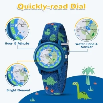 Kids Watch with Elastic Strap - Fun Learning Timepiece